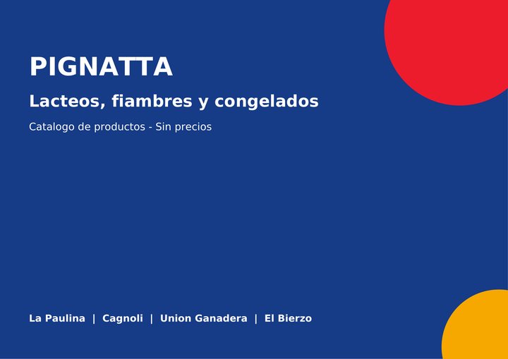 Portada del catálogo de lácteos, fiambres y congelados 2026